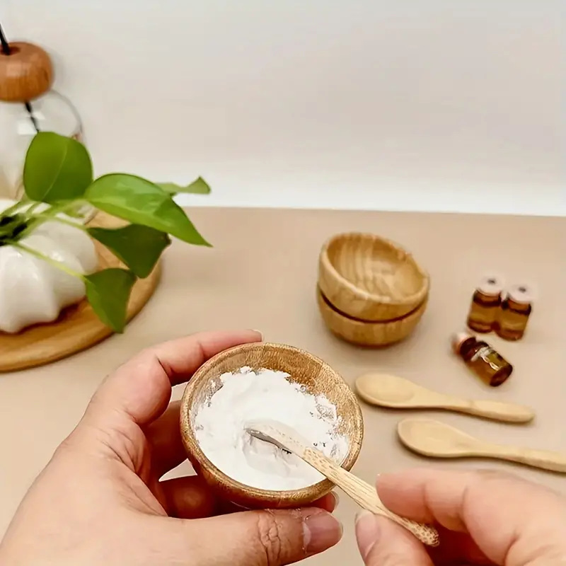 Skincare Viral Tiktok - Bamboo Face Mask Mixing Bowl Set,