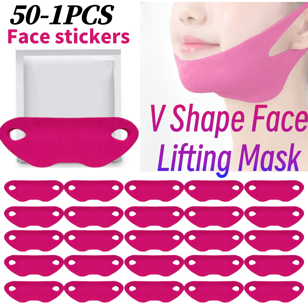 Skincare Viral Tiktok - 50-1pcs Facial Lifting Mask V Shape