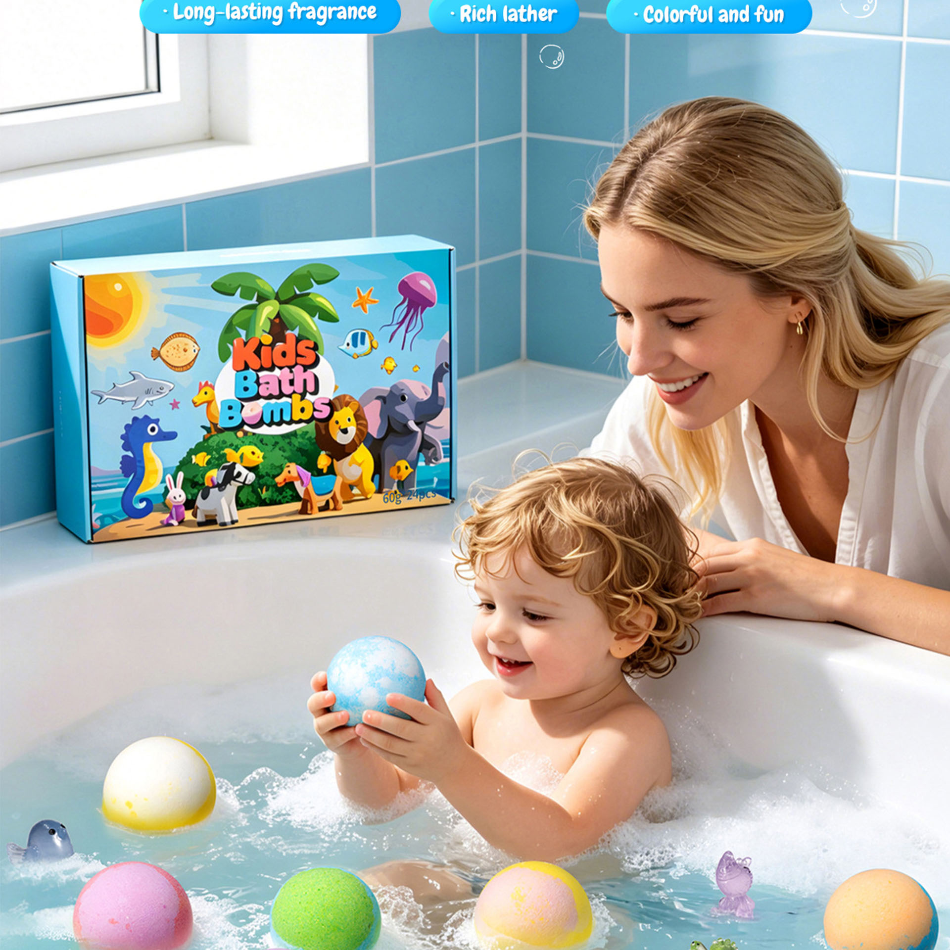 Animal luminous toy bath salt  - Skincare Animate review and price